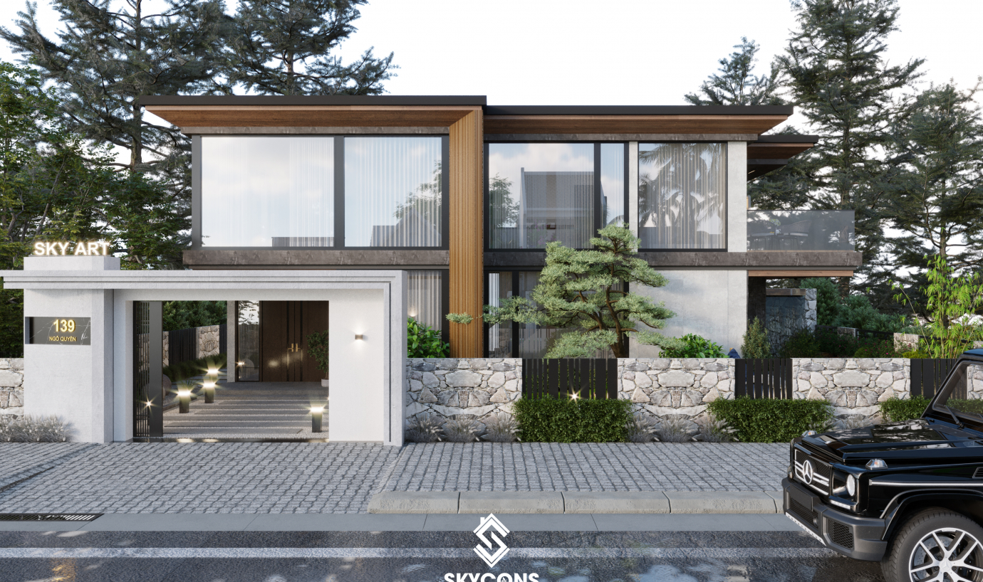 Biệt Thự Hiện Đại Diện Tích 8mx14m