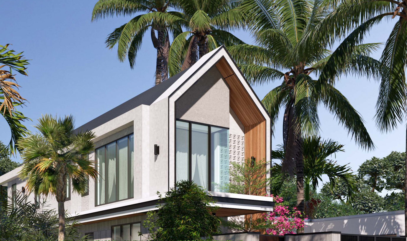 Thiết Kế Nhà Phố Hiện Đại 2 Tầng - Long An