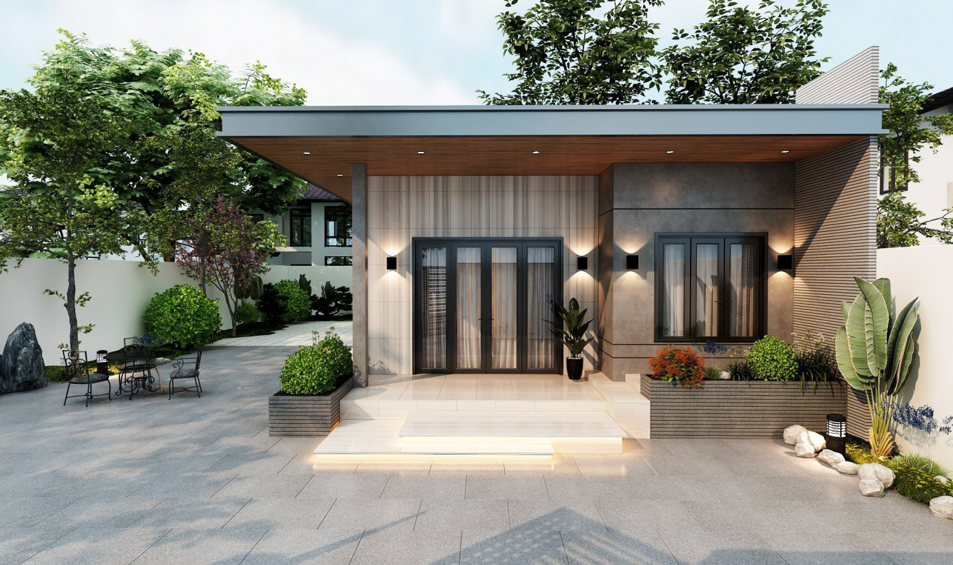 Xây Dựng Nhà Câp 4 Mái Bằng Độc Đáo